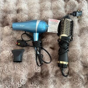 Babyliss nano titanium pro hair dryer and hot tools 24k one step brush dryer